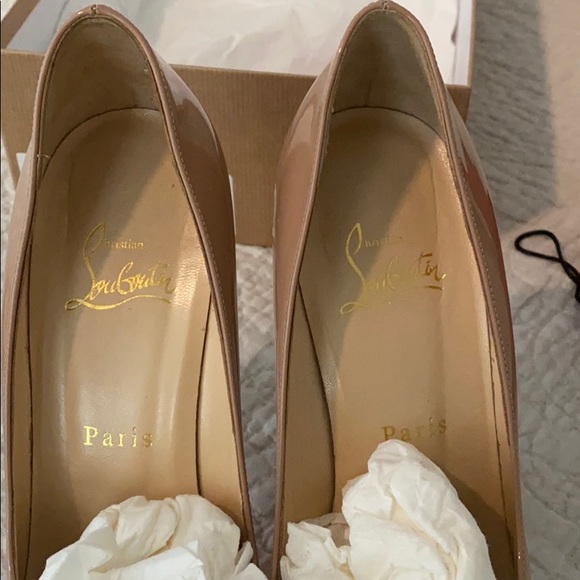 Louboutin ALTADAMA 140 patent leather nude heels - Picture 4 of 5